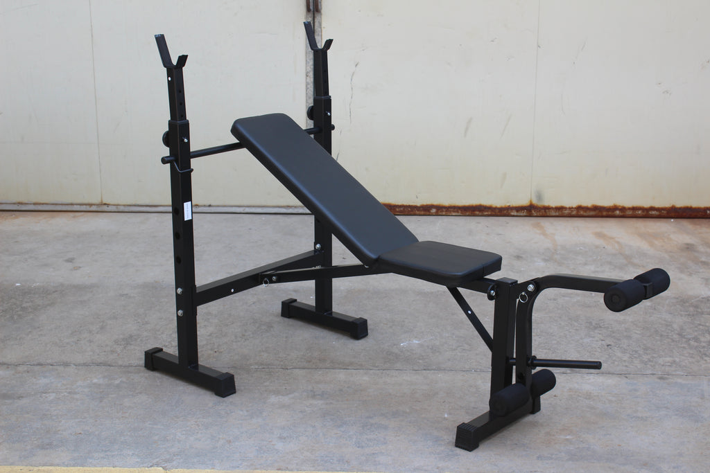 Olympic Weight Bench Press with Squat Rack and Bench for Home Gym