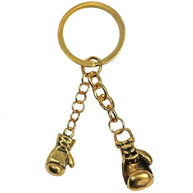 Dumbbell Stainless Steel Keychain