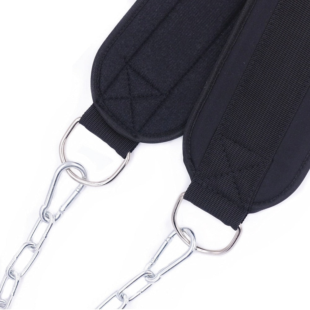 Weight Lifting Belt with Chain Dipping Belt for Pull Up Chin Up