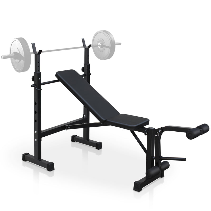 Olympic Weight Bench Press with Squat Rack and Bench for Home Gym