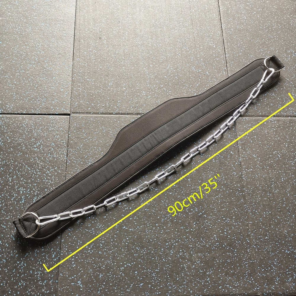 Weight Lifting Belt with Chain Dipping Belt for Pull Up Chin Up
