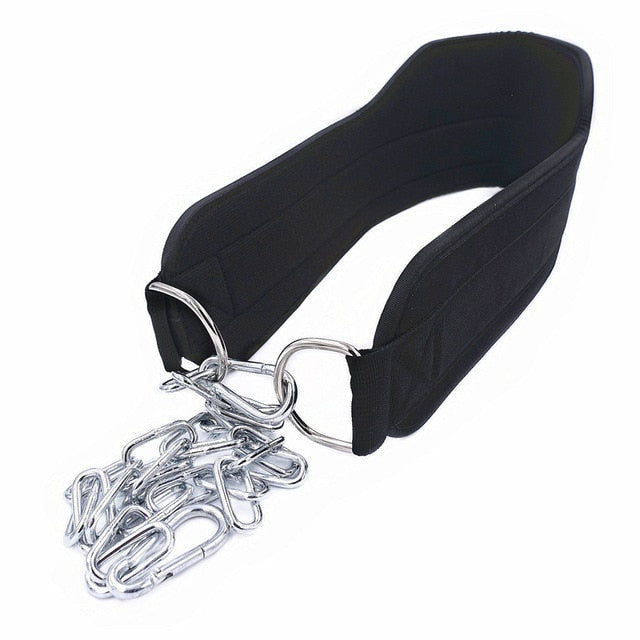 Weight Lifting Belt with Chain Dipping Belt for Pull Up Chin Up