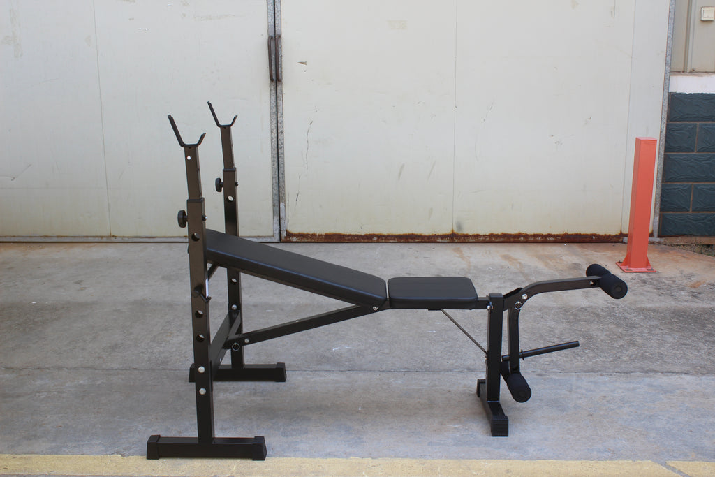 Olympic Weight Bench Press with Squat Rack and Bench for Home Gym