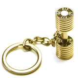 Dumbbell Stainless Steel Keychain