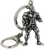 Dumbbell Stainless Steel Keychain