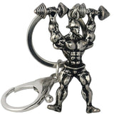 Dumbbell Stainless Steel Keychain